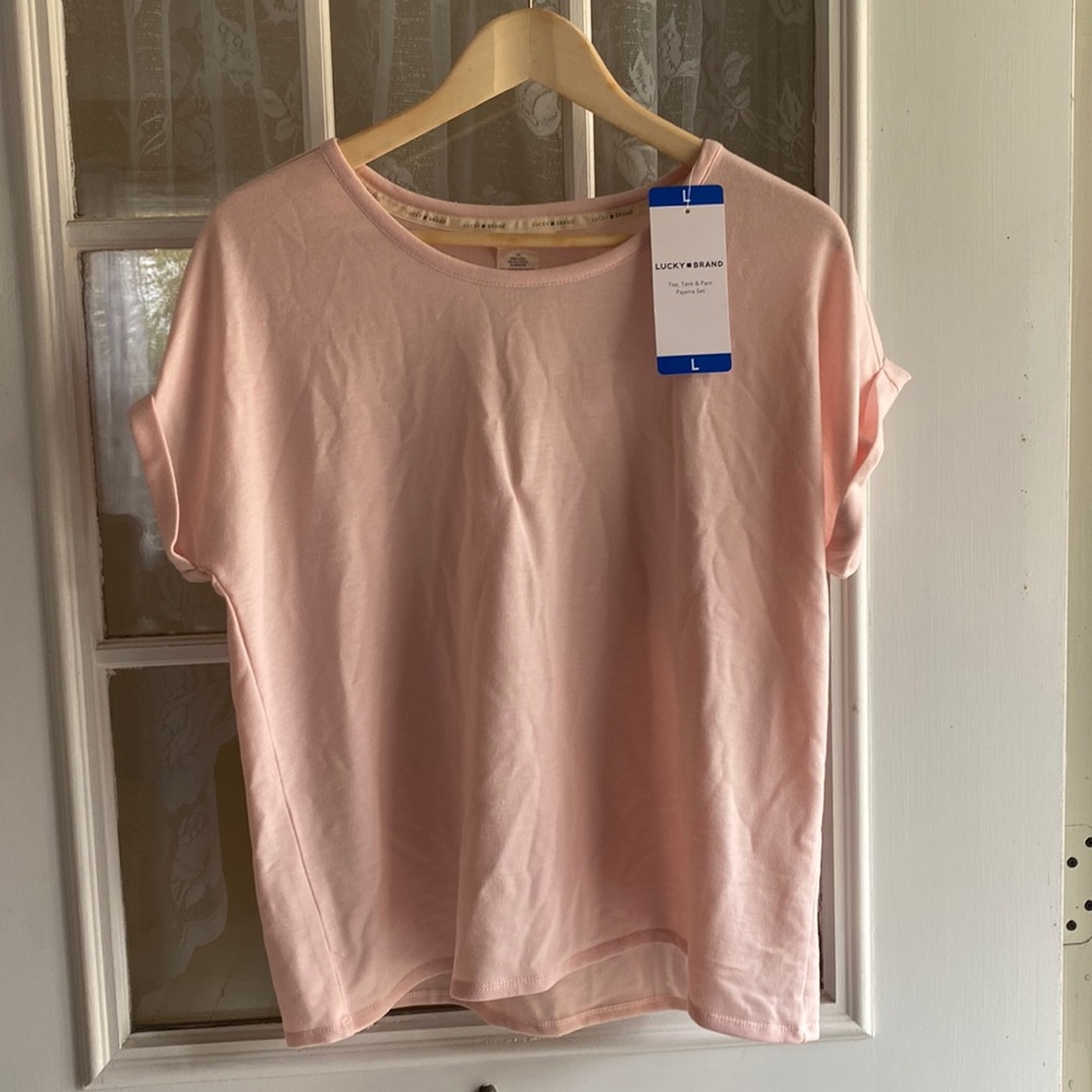 NWT Lucky Brand Baby Pink Tee